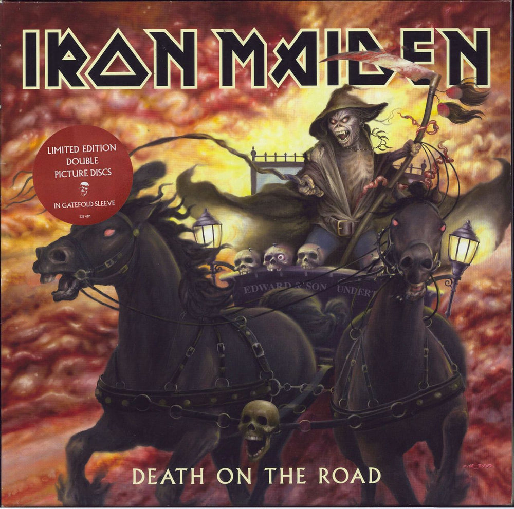 Iron Maiden Death On The Road UK picture disc LP (vinyl picture disc album) 3364371