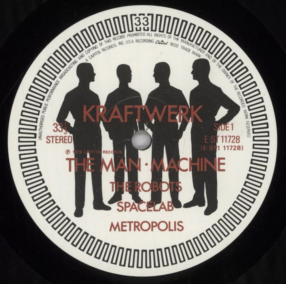 Kraftwerk The Man-Machine + Inner UK vinyl LP album (LP record) KRALPTH77981