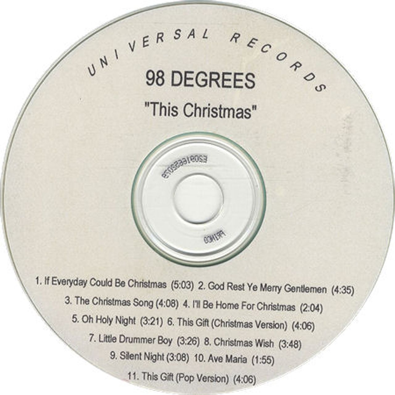 98 Degrees This Christmas US Promo CD-R acetate — RareVinyl.com