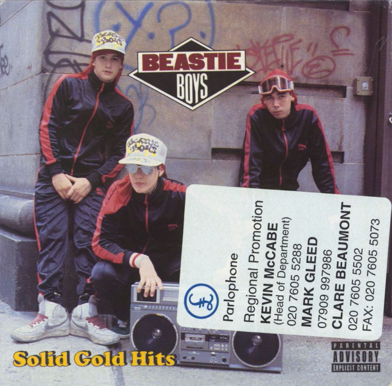 Beastie Boys Solid Gold Hits UK Promo CD-R acetate