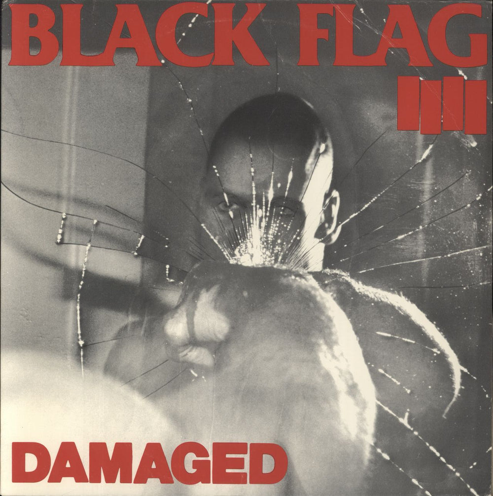 Black Flag Damaged - Translucent Red Vinyl US vinyl LP album (LP record) SST007