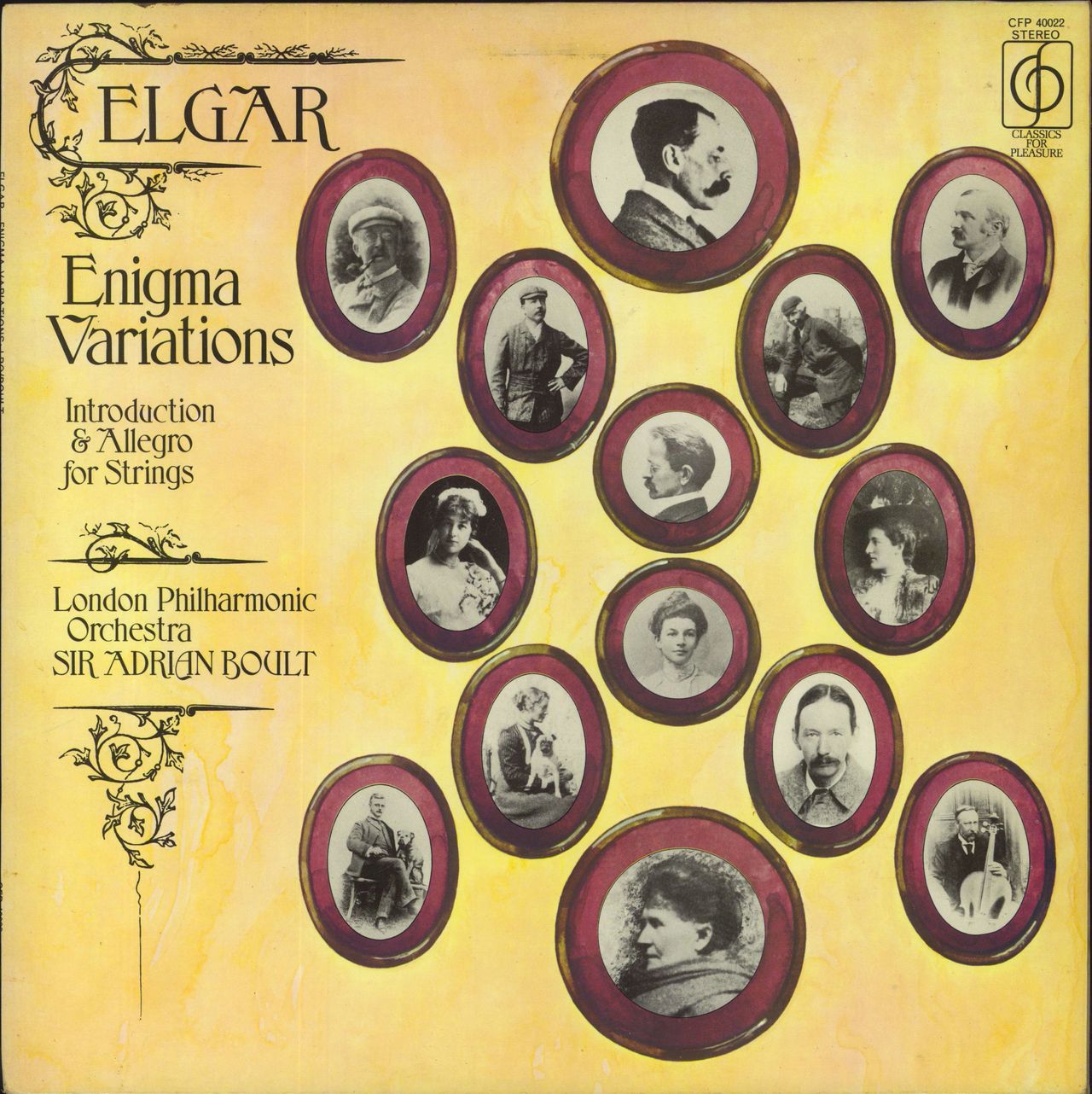 Edward Elgar Enigma Variations / Introduction & Allegro For Strings UK  Vinyl LP