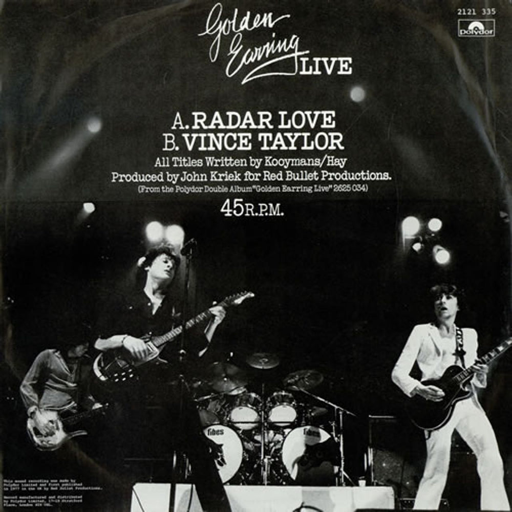 Golden Earring Radar Love [Live] UK 12" vinyl single (12 inch record / Maxi-single) EAR12RA228942