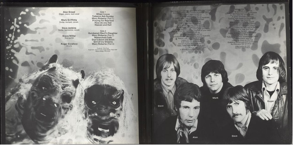 Harsh Reality Heaven And Hell UK vinyl LP album (LP record) 1969