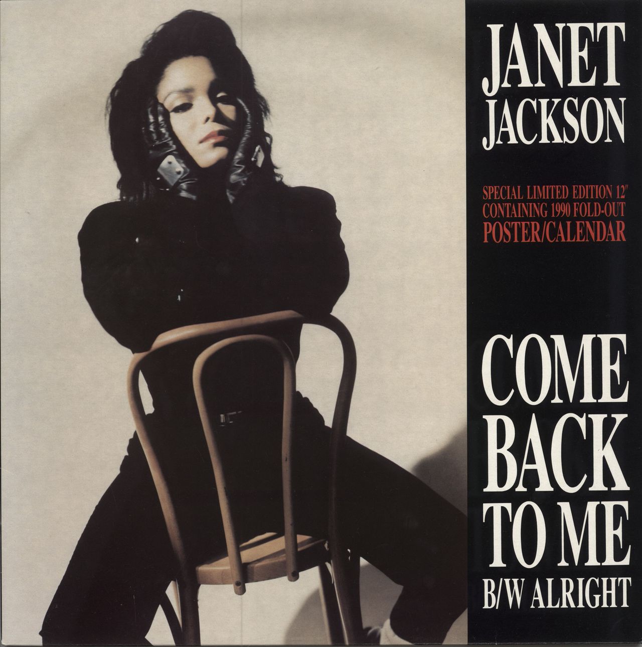 Janet Jackson Come Back To Me + Poster UK 12