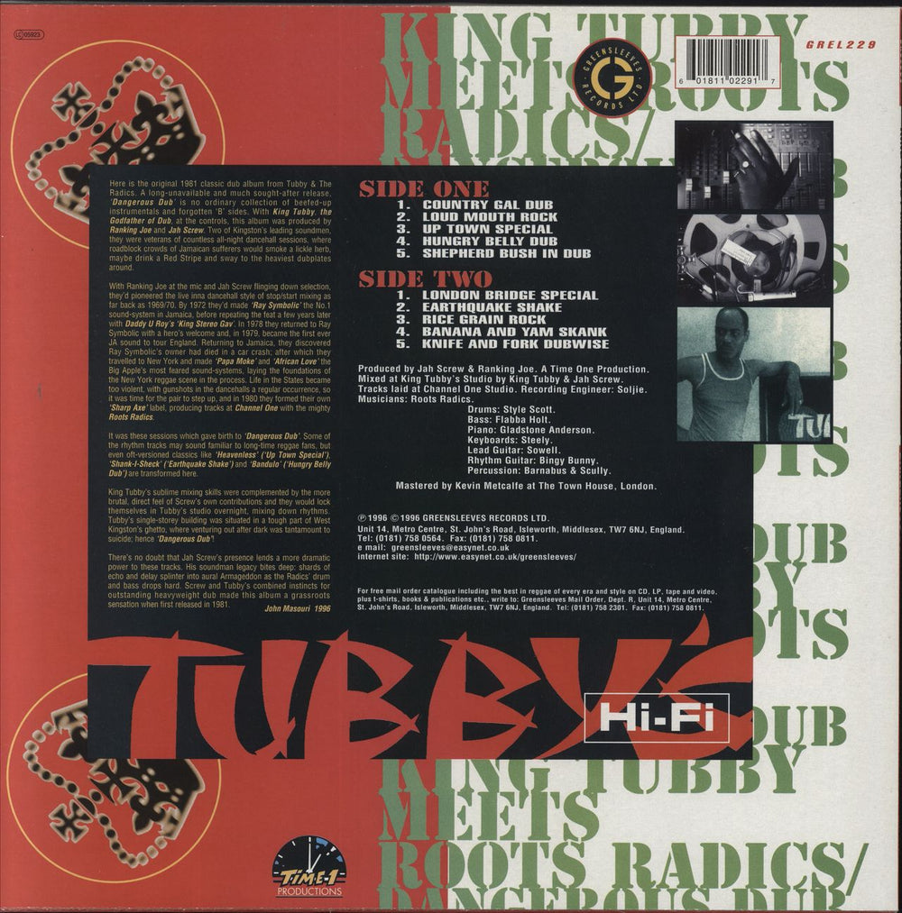 King Tubby Meets Roots Radics – Dangerous Dub (The Original Dub Classic) UK vinyl LP album (LP record) 601811022917