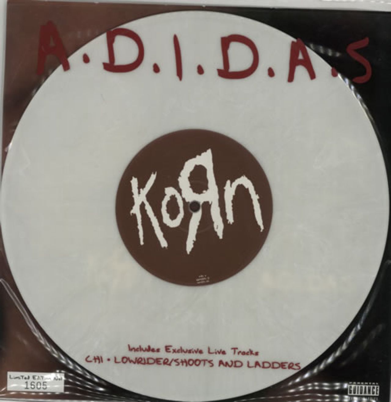 cáustico perfume regla Korn A.D.I.D.A.S. - White Vinyl UK 10" vinyl — RareVinyl.com