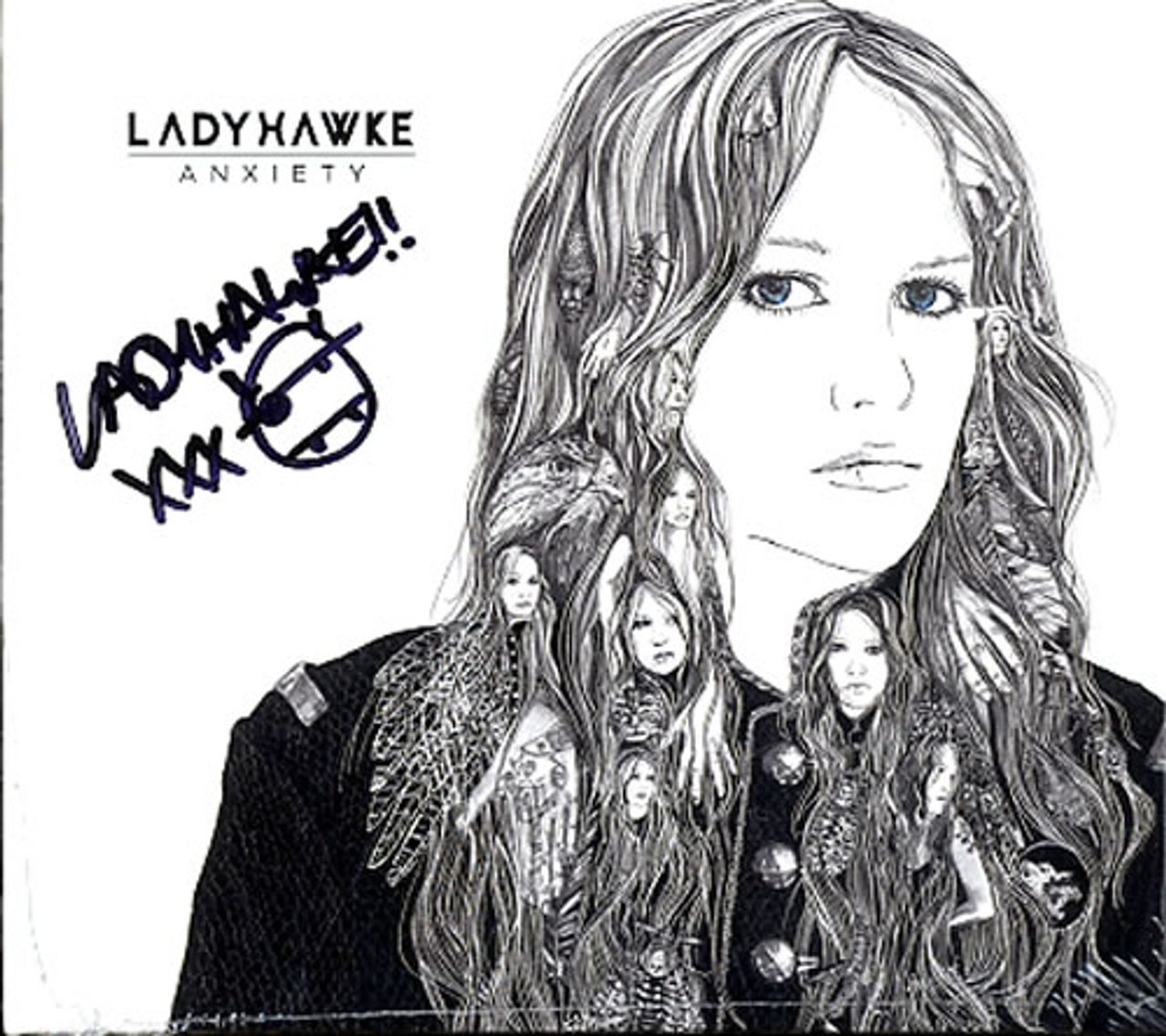 Ladyhawke Anxiety - Autographed UK CD album —