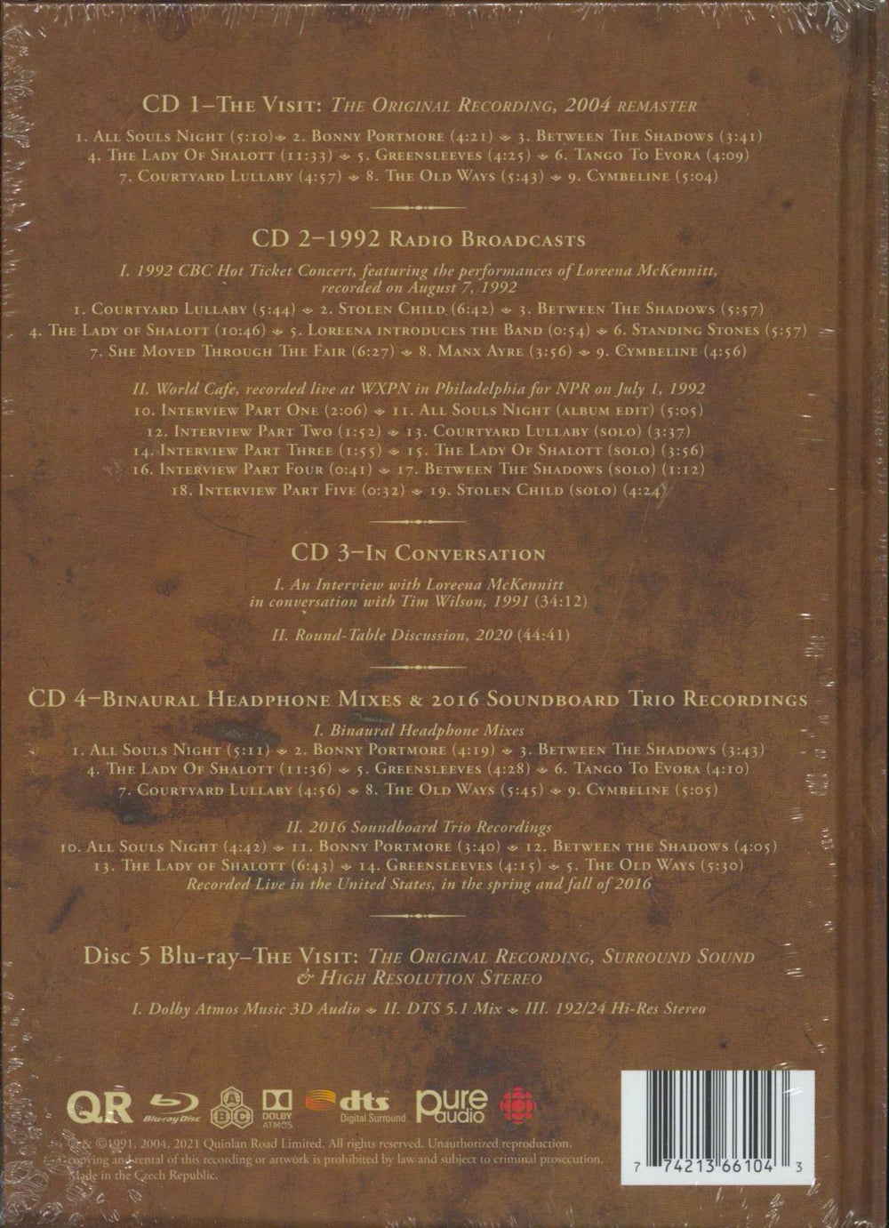 Loreena McKennitt The Visit: The Definitive Edition [4CD/1DVD] - Sealed UK 4-CD album set 774213661043