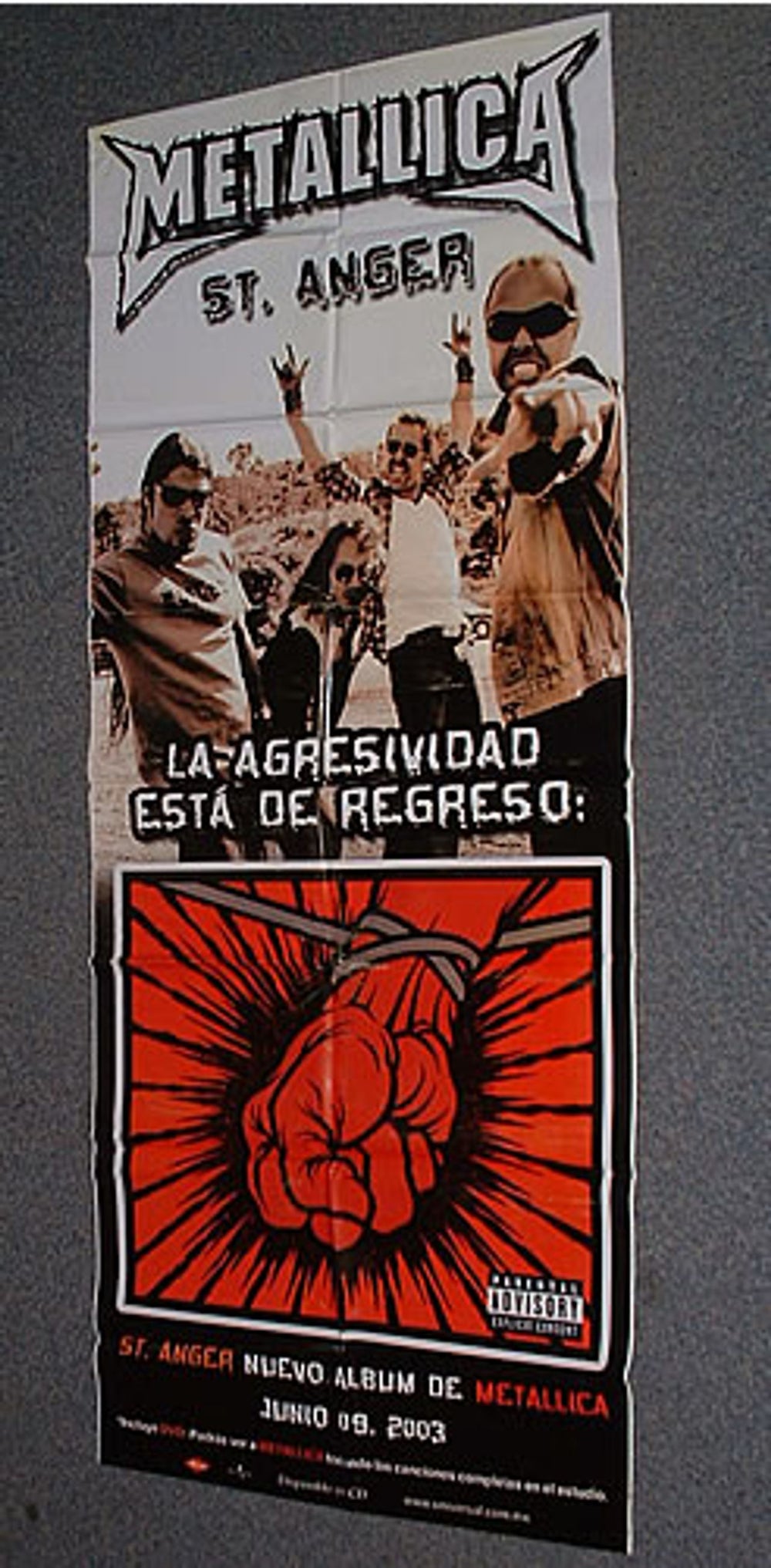 Metallica St Anger Mexican Promo display DISPLAY BANNERS
