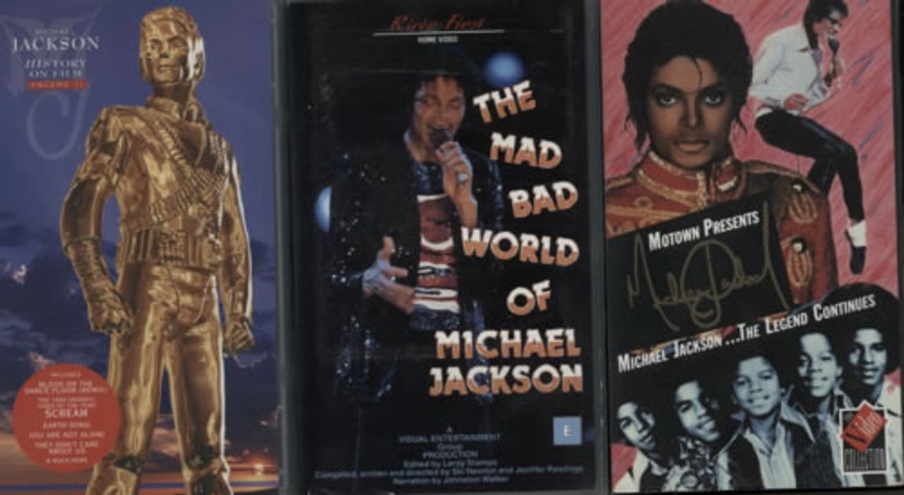 Michael Jackson Quantity of Six Videos UK Video