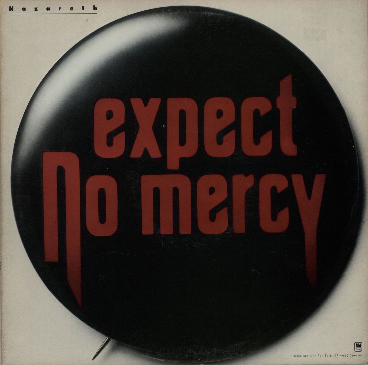 Nazareth Expect No Mercy Promotion Sampler US 12