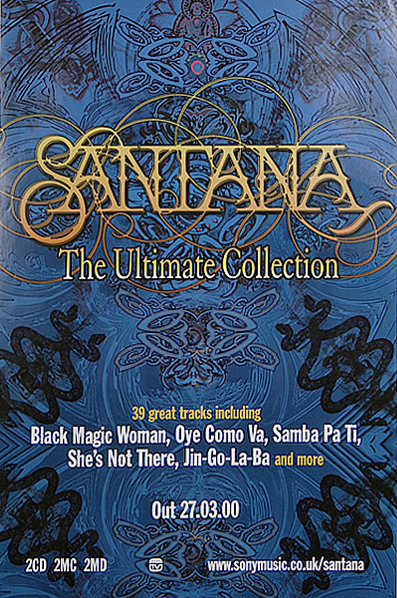 Santana The Ultimate Collection UK Promo Poster — RareVinyl.com