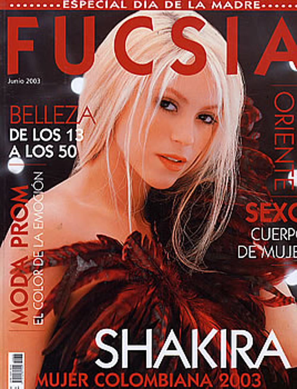 Shakira Fucsia Colombian magazine JUNE 2003