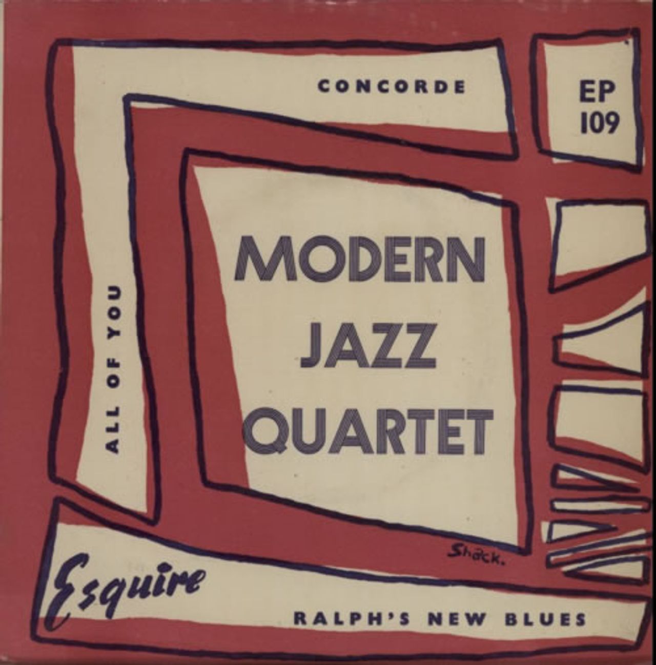 The Modern Jazz Quartet Concorde EP UK 7