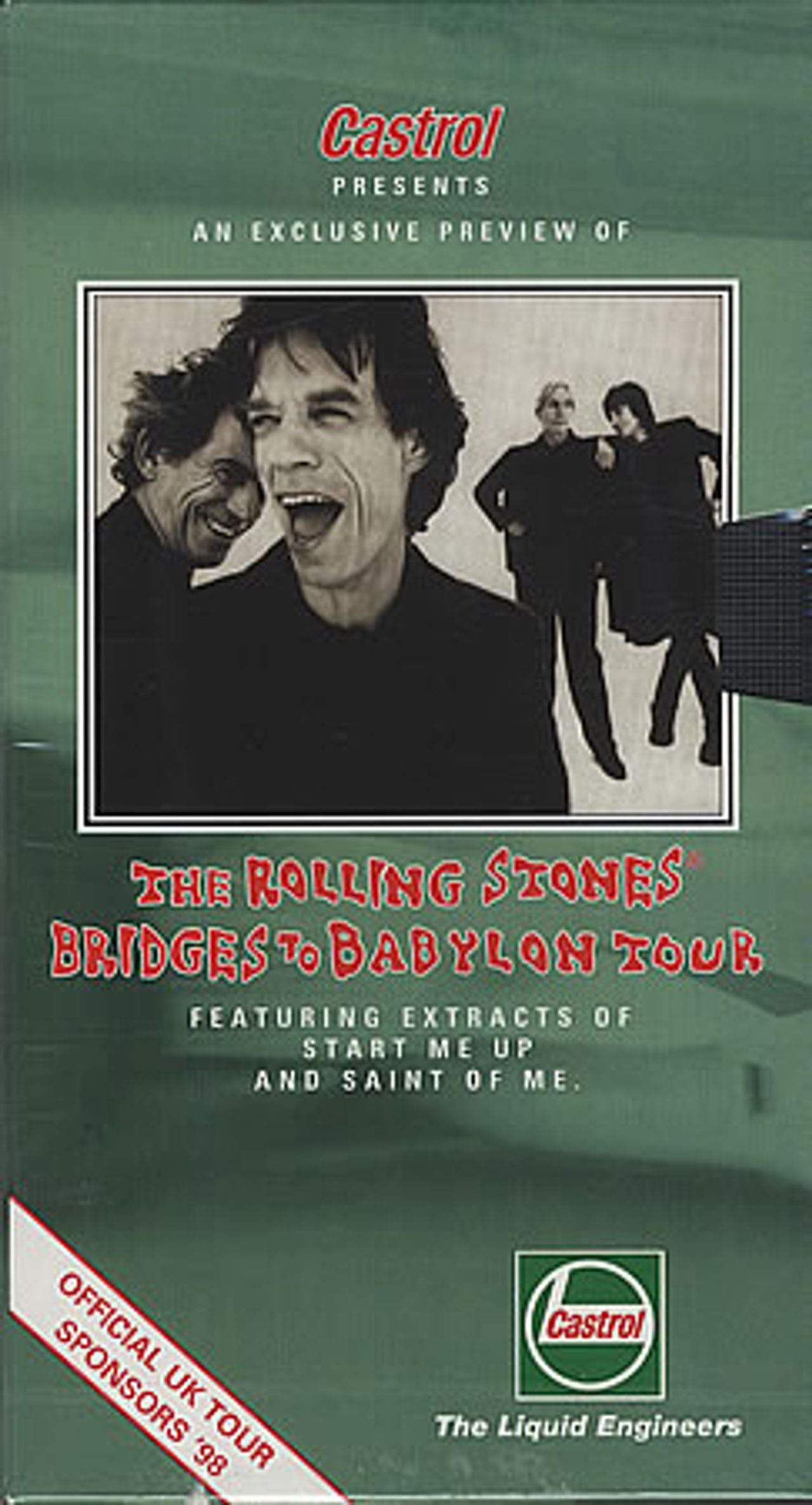 The Rolling Stones Castrol Presents...- Sealed UK Promo Video