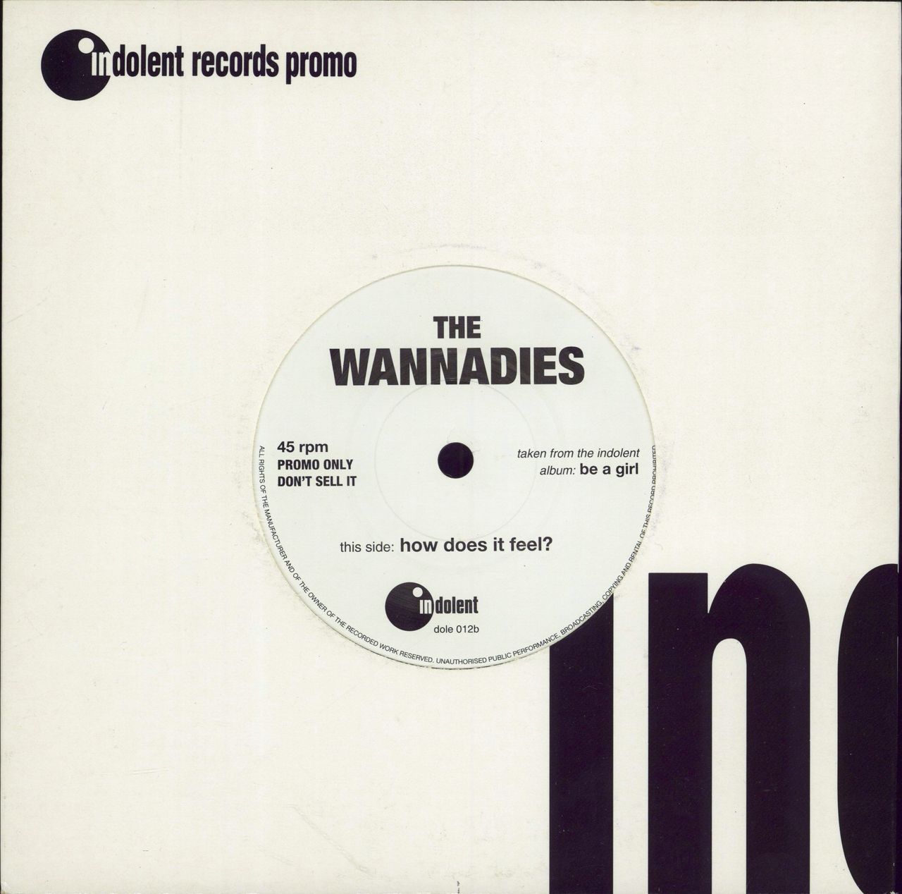 The Wannadies How Does It Feel UK Promo 7