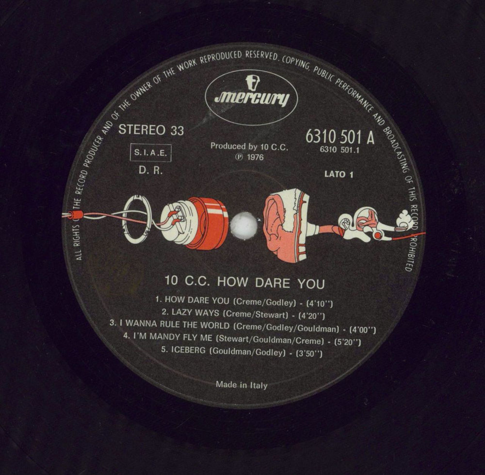 10cc How Dare You! Italian vinyl LP album (LP record)