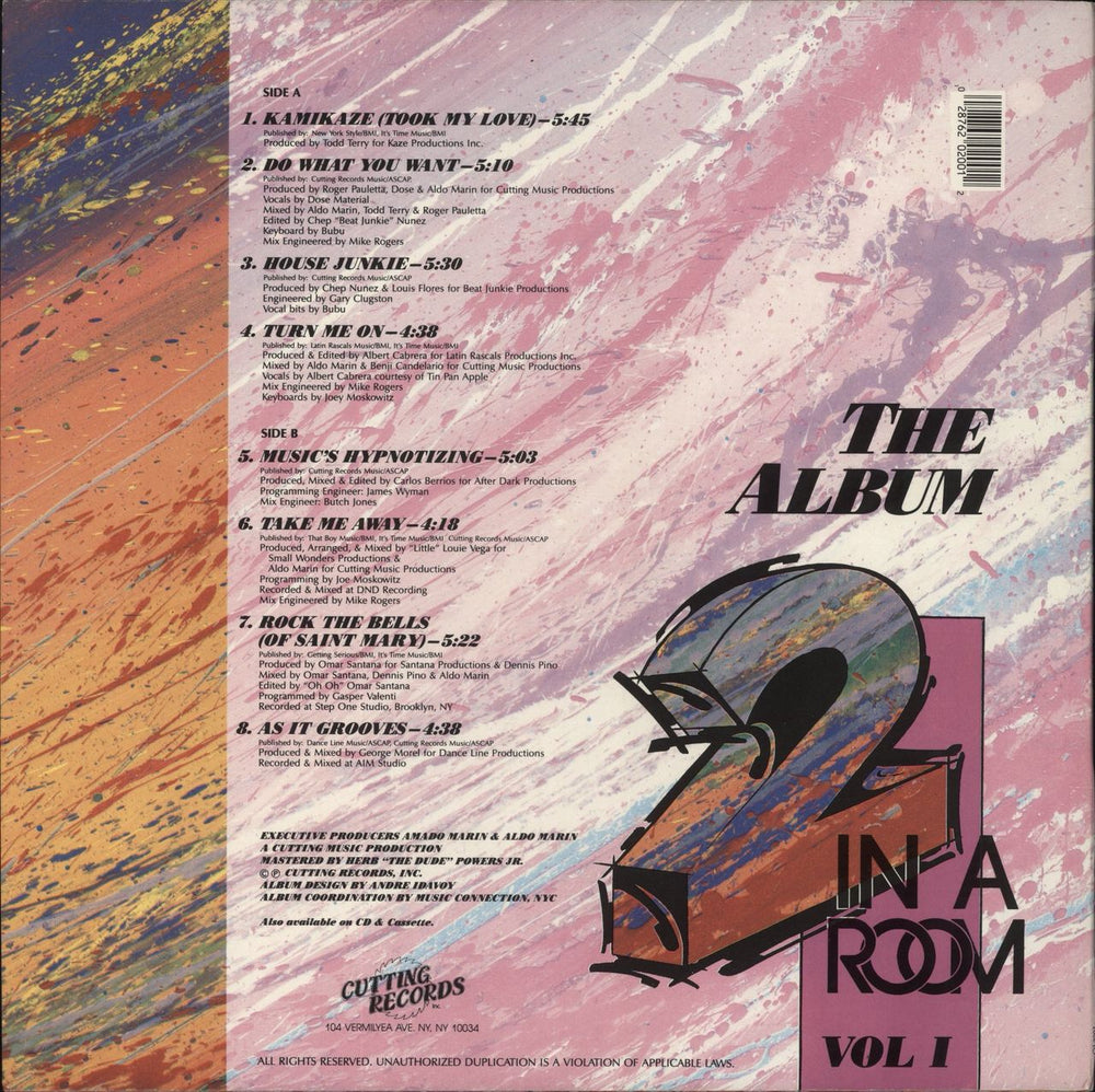 2 In A Room The Album Vol. 1 US vinyl LP album (LP record)