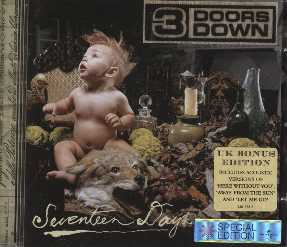 3 Doors Down Seventeen Days [UK Bonus Edition] UK CD album (CDLP) 9882728