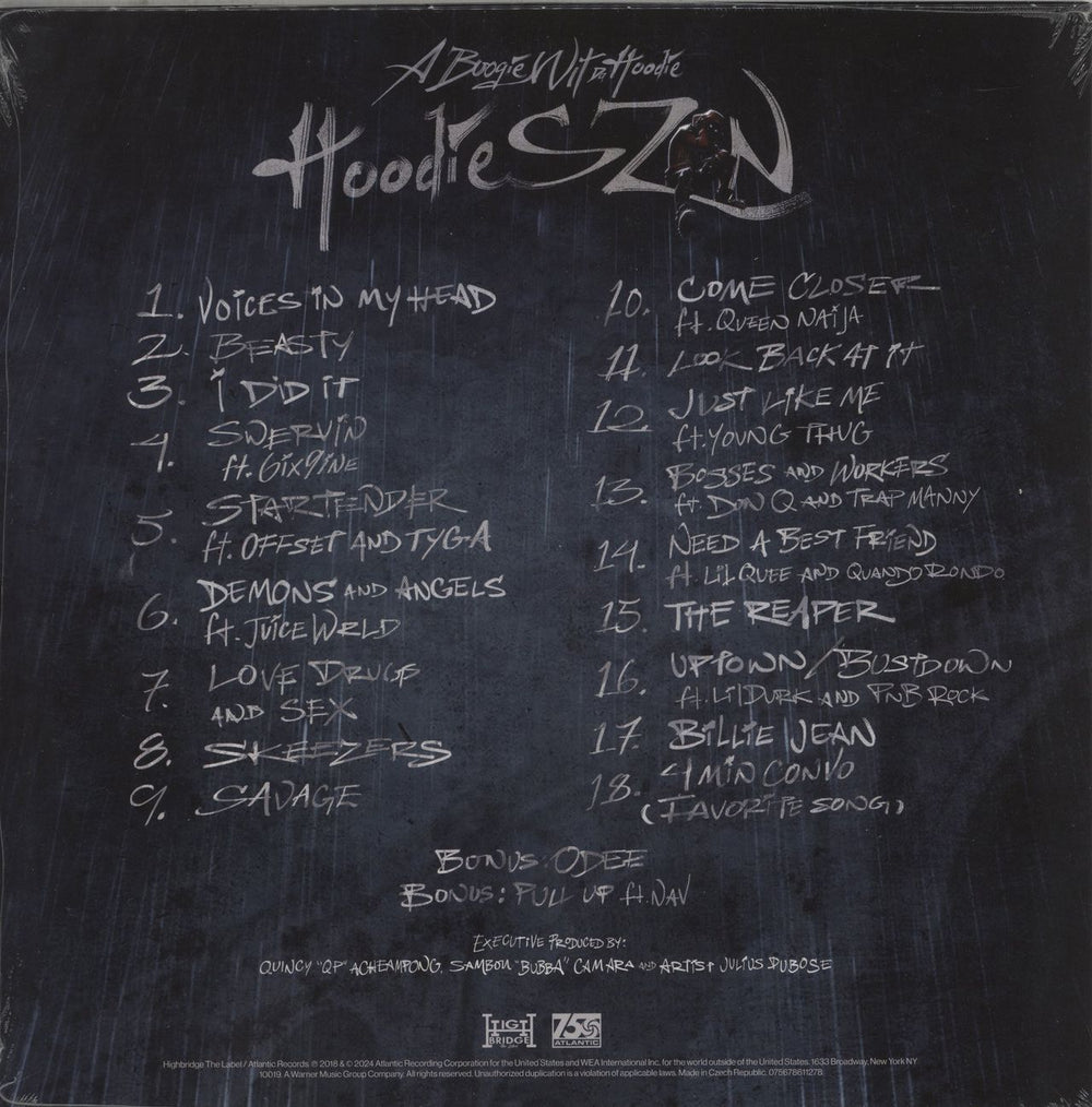 A Boogie Wit Da Hoodie Hoodie SZN - Sealed UK 2-LP vinyl record set (Double LP Album) 075678611278