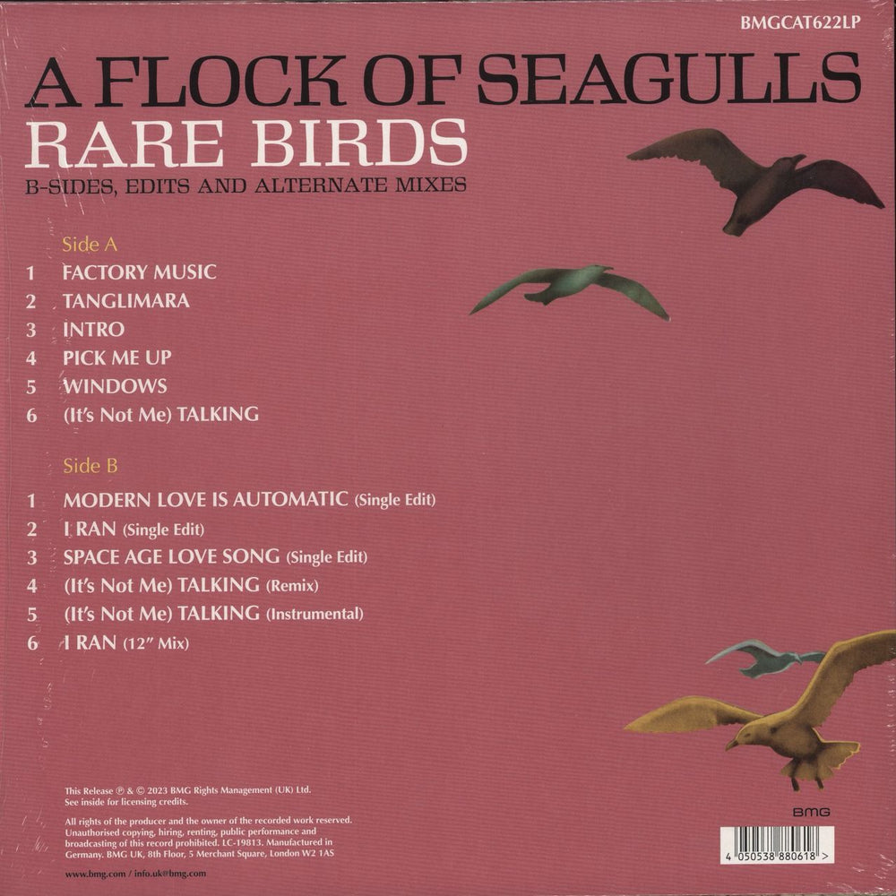 A Flock Of Seagulls Rare Birds - Transparent Vinyl - RSD 2023 UK vinyl LP album (LP record) 4050538880618