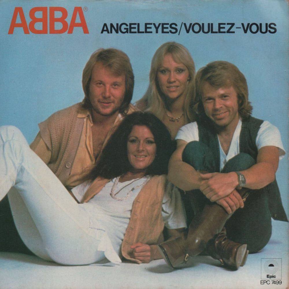 Abba Angeleyes / Voulez-Vous - Dark Sleeve UK 7