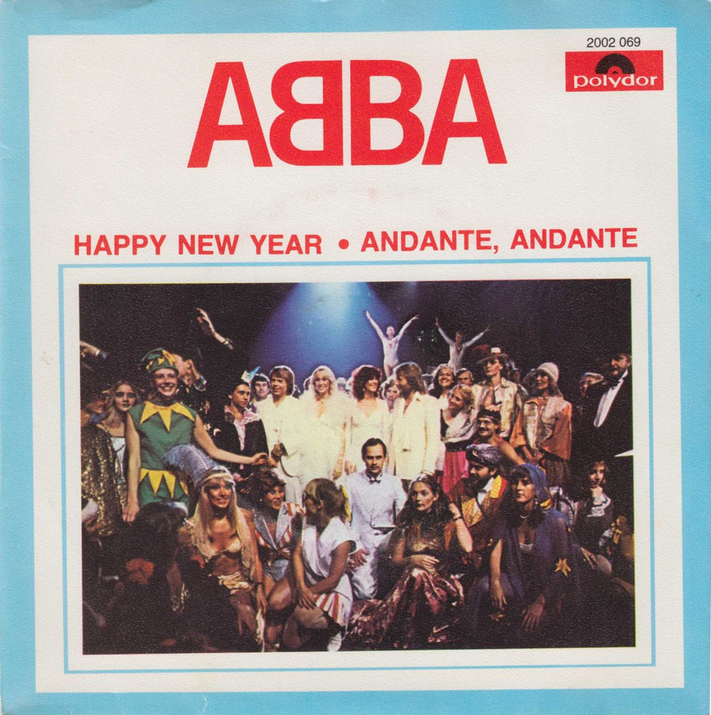 Abba Happy New Year Portugese 7" vinyl single (7 inch record / 45) 2002069