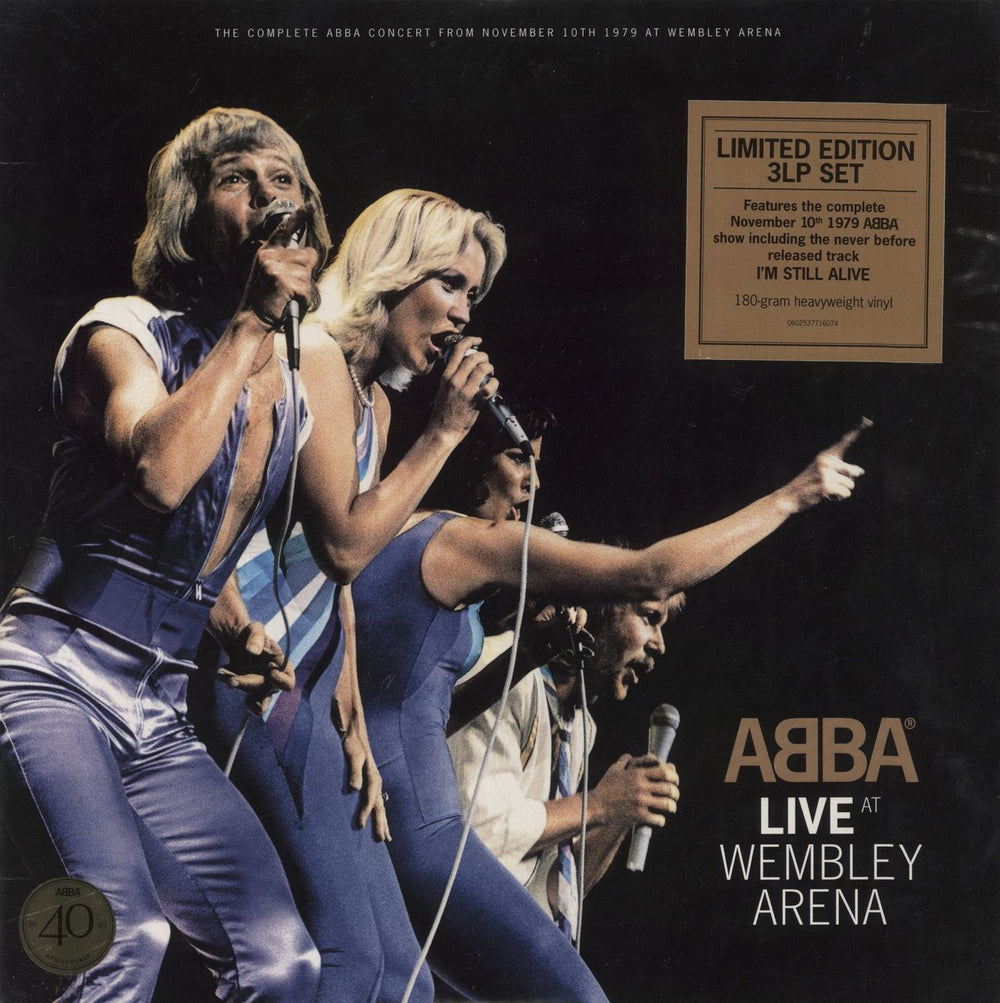 Abba Live At Wembley Arena - 180 Gram Vinyl UK 3-LP vinyl record set (Triple LP Album) 0602537716074