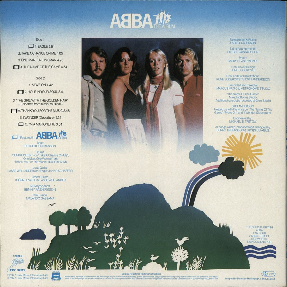 Abba The Album UK vinyl LP album (LP record)