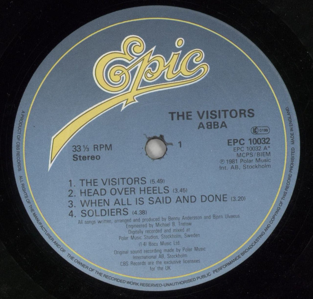 Abba The Visitors UK vinyl LP album (LP record) ABBLPTH238219