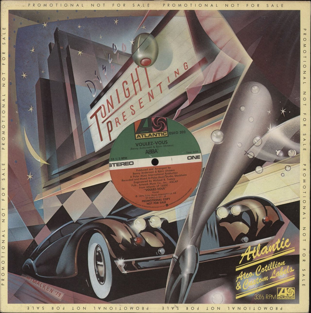 Abba Voulez Vous US Promo 12" vinyl single (12 inch record / Maxi-single) DSKO202
