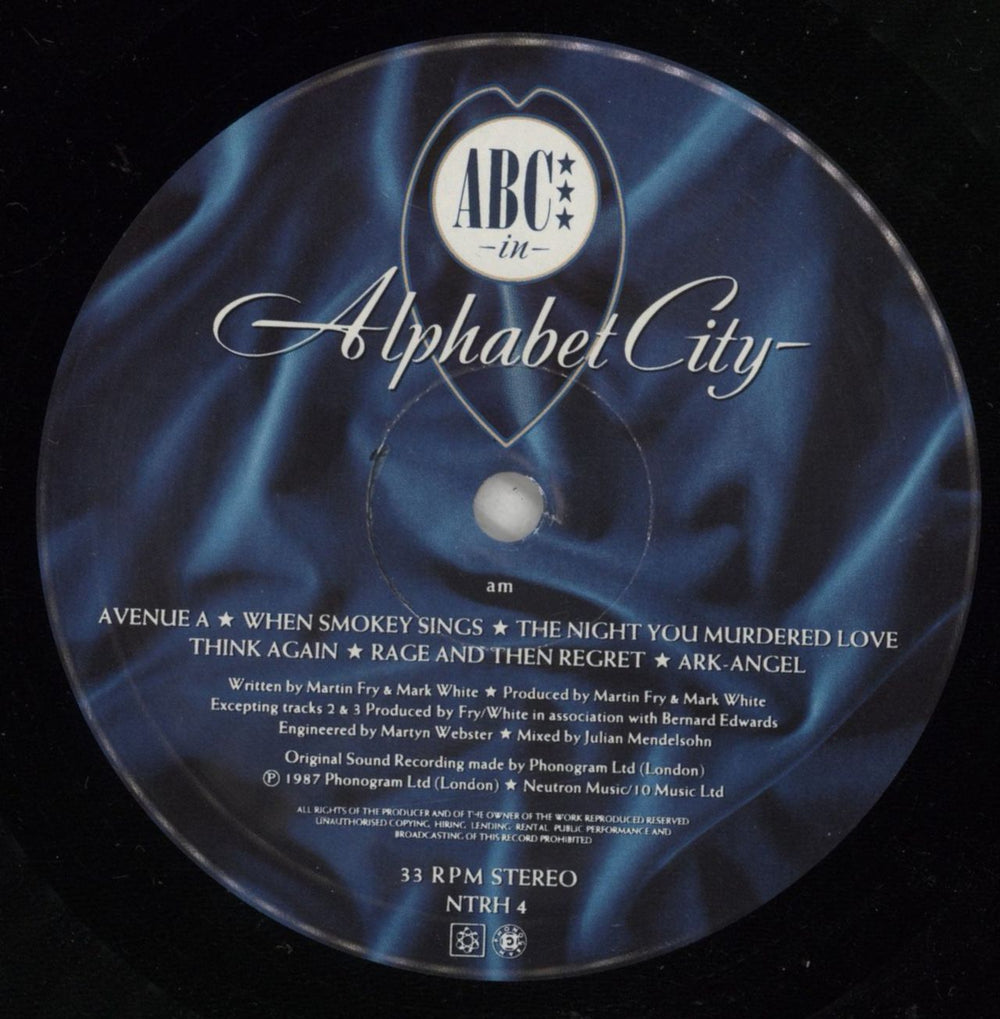 ABC Alphabet City UK vinyl LP album (LP record) ABCLPAL240849