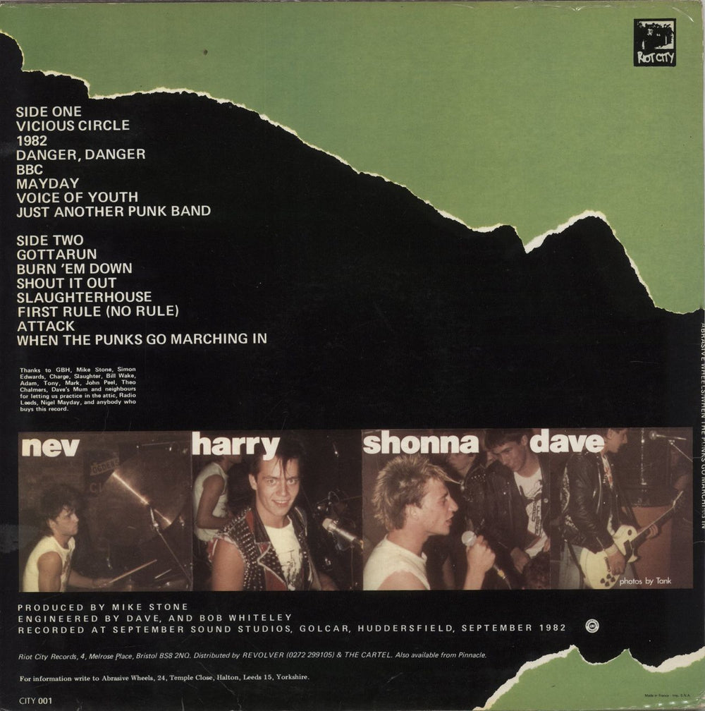 Abrasive Wheels When The Punks Go Marching In UK vinyl LP album (LP record)