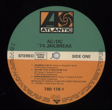 AC/DC '74 Jailbreak German 12