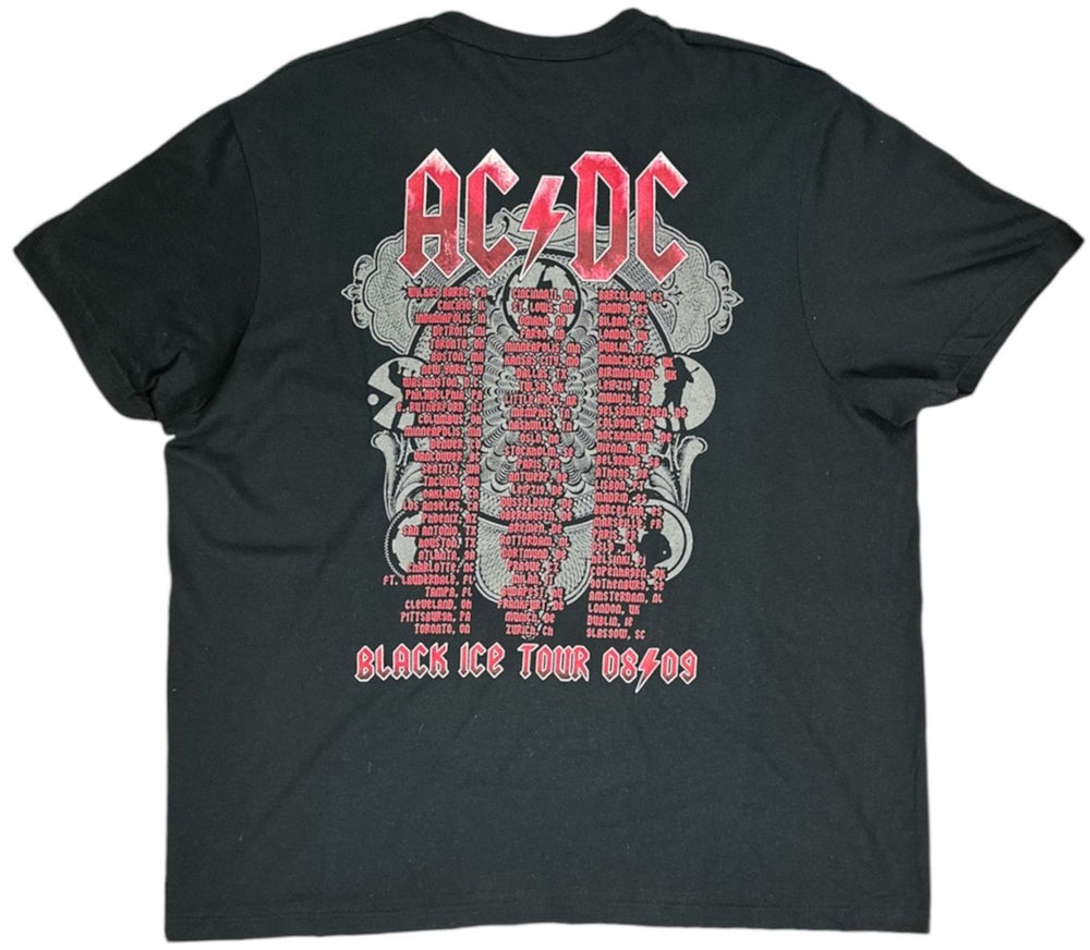 AC/DC Black Ice Tour 08/09 UK t-shirt