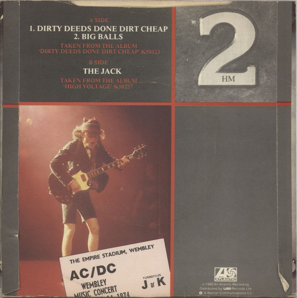 AC/DC Dirty Deeds Done Dirt Cheap - EX UK 7" vinyl single (7 inch record / 45)