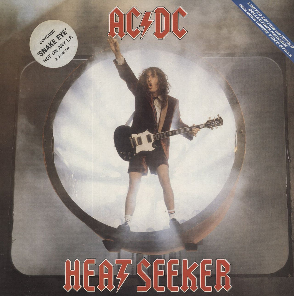 AC/DC Heatseaker - Gatefold - Promotional Stickered UK 12" vinyl single (12 inch record / Maxi-single) A9136TW