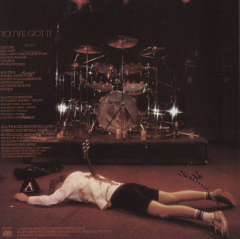 AC/DC If You Want Blood You've Got It - EX UK vinyl LP album (LP record)