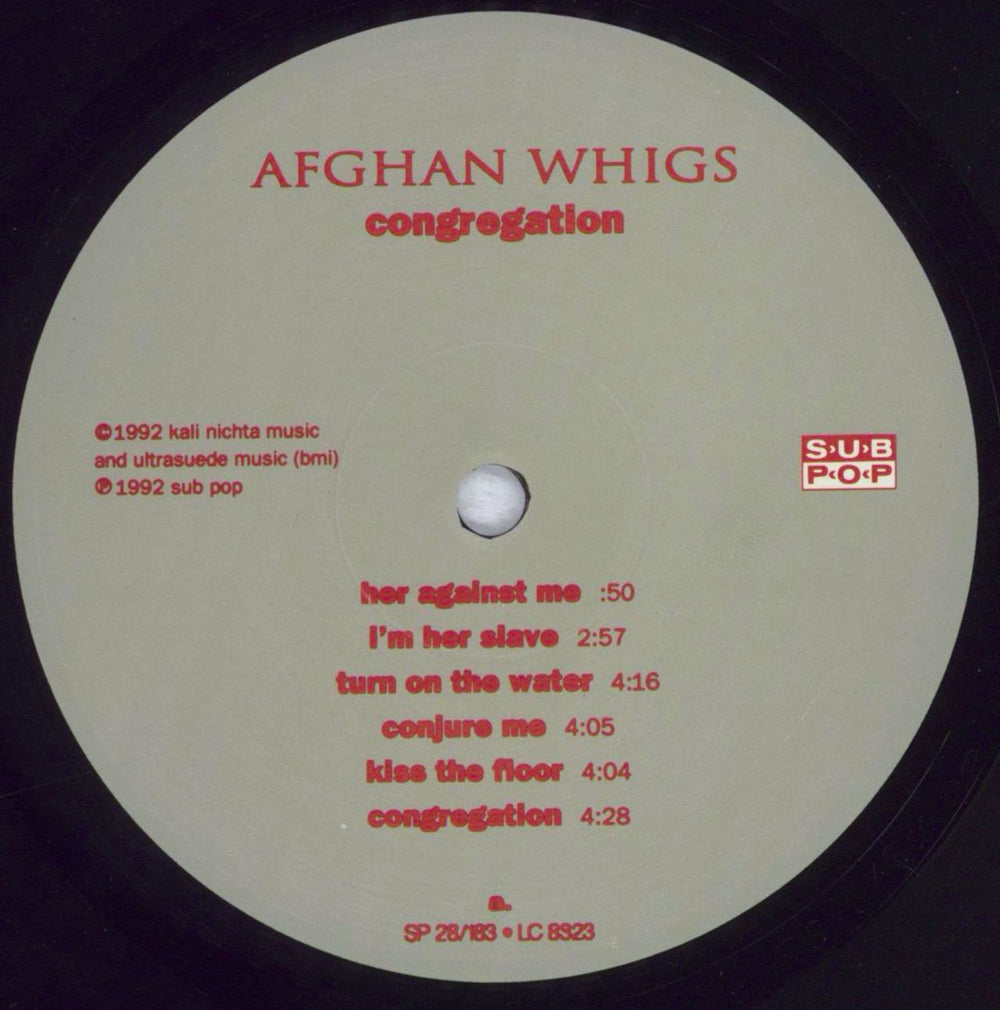 Afghan Whigs Congregation German vinyl LP album (LP record) AFGLPCO832407