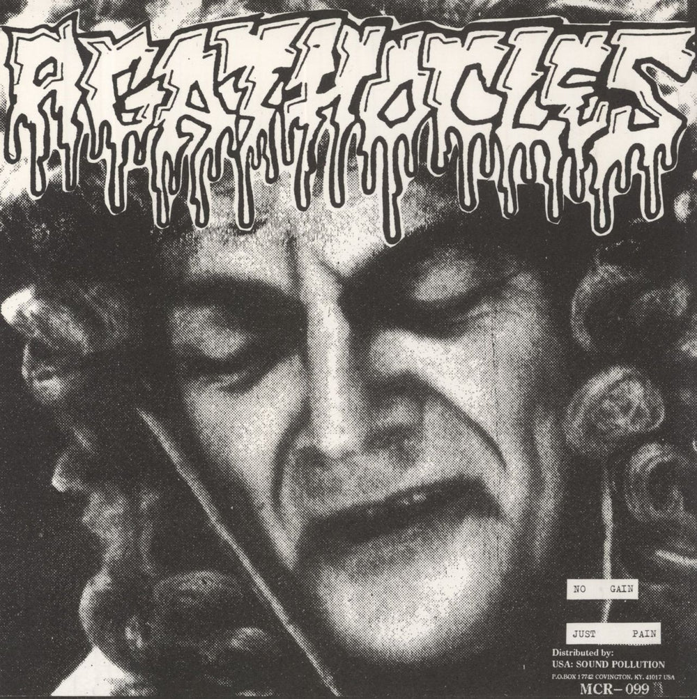 Agathocles Agonies / No Gain Just Pain Japanese 7" vinyl single (7 inch record / 45)