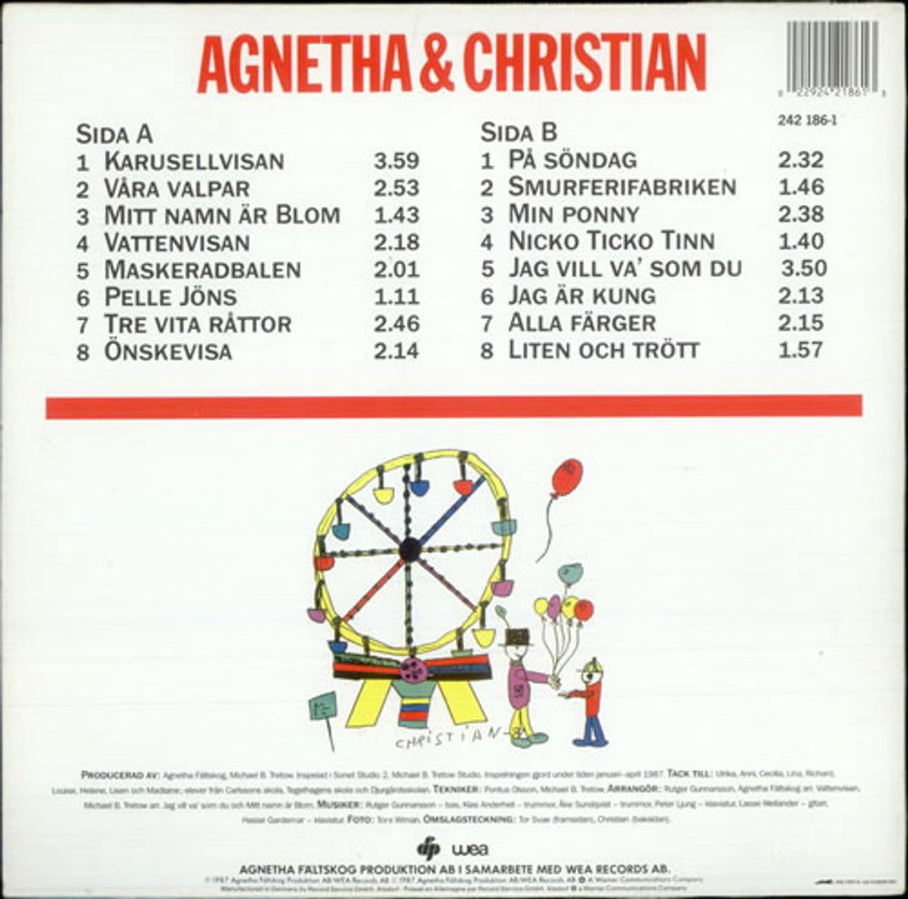Agnetha Fältskog Kom Folj Med I Var Karusell Swedish vinyl LP album (LP record) AGNLPKO11296