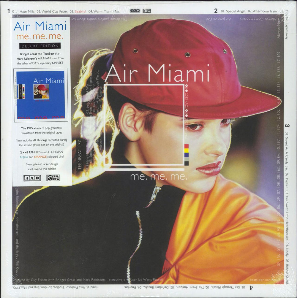 Air Miami Me. Me. Me. - Aqua & Orange Vinyl - Sealed UK 2-LP vinyl record set (Double LP Album) TEENBEAT177