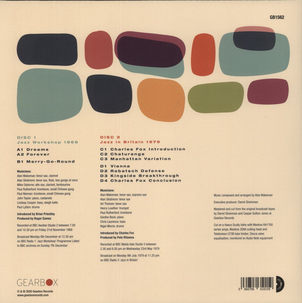 Alan Wakeman The Octet Broadcasts - 1969 And 1979 UK 2-LP vinyl record set (Double LP Album) 5060708610159'2020