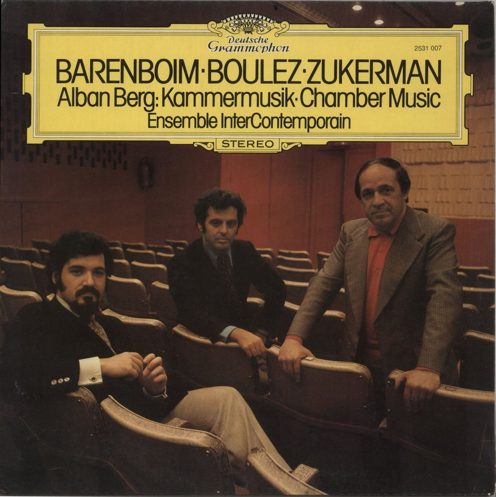 Alban Berg Chamber Music German vinyl LP album (LP record) 2531007