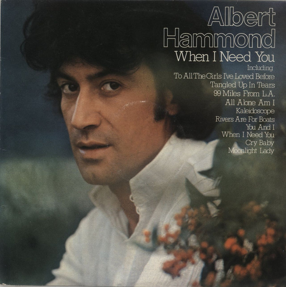 Albert Hammond When I Need You UK vinyl LP album (LP record) EPC81983