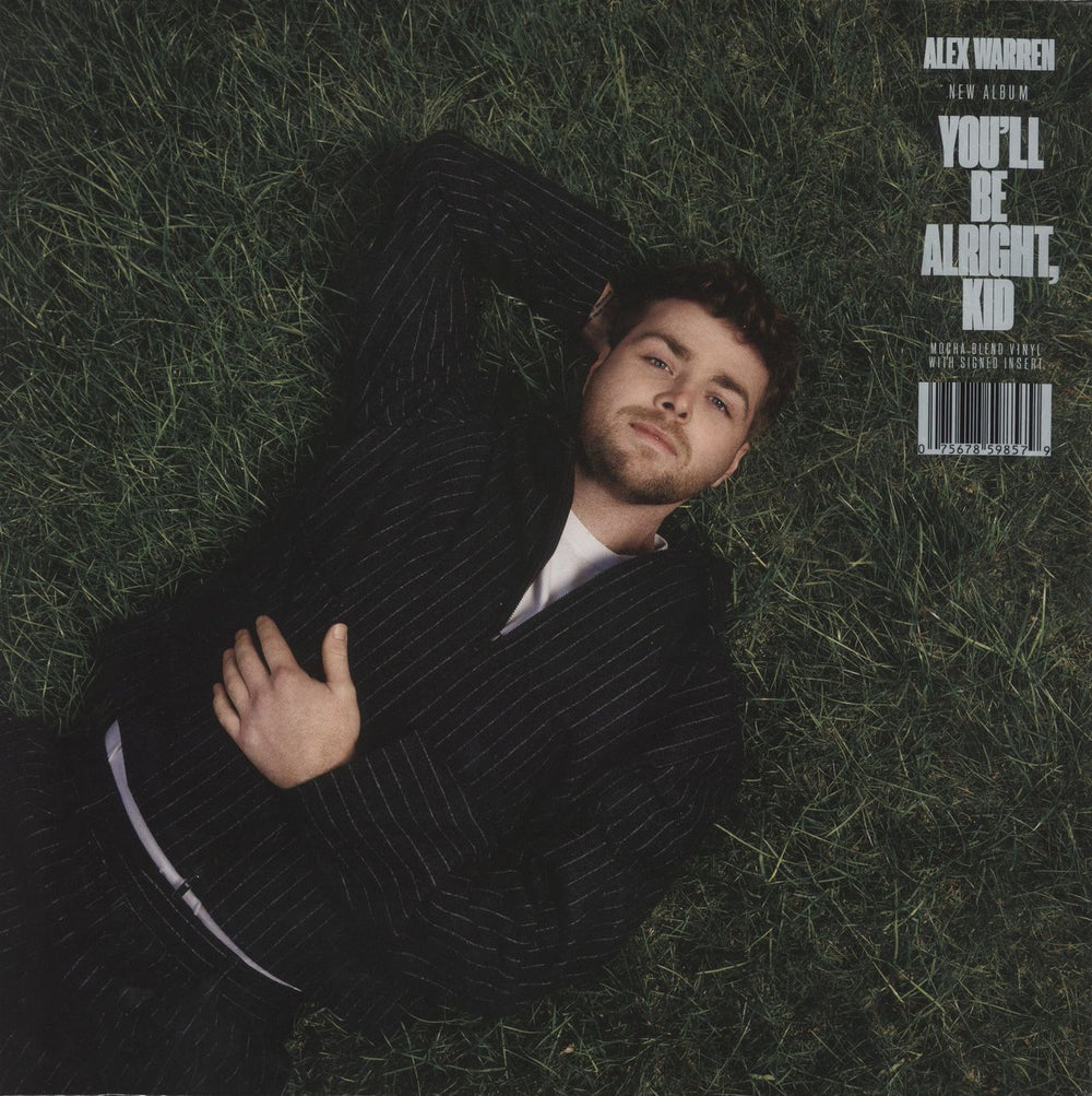 Alex Warren You'll Be Alright, Kid - Mocha Blend + Autographed Insert - Sealed UK 2-LP vinyl record set (Double LP Album) 075678598791