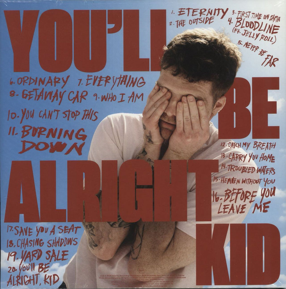 Alex Warren You'll Be Alright, Kid - Orange Galaxy Vinyl - Sealed US 2-LP vinyl record set (Double LP Album) 075678596742