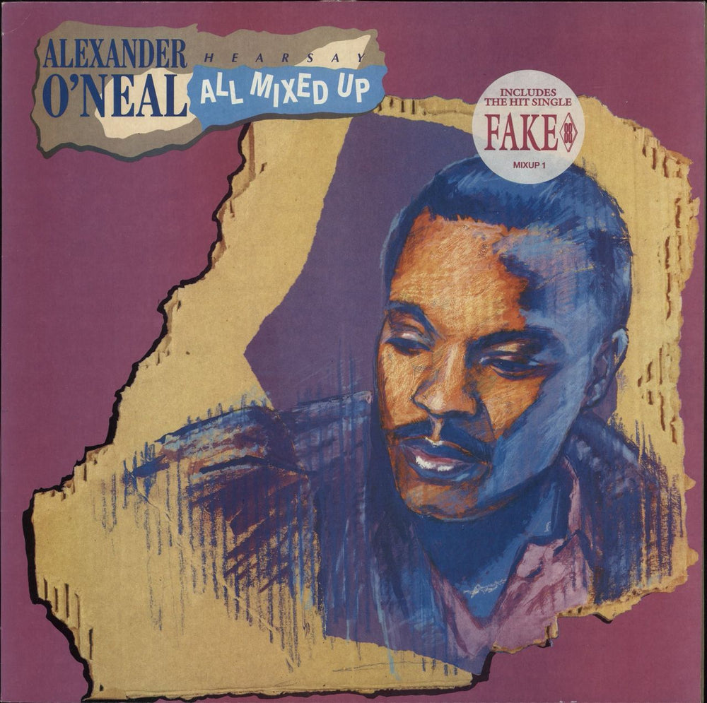 Alexander O'Neal Hearsay - All Mixed Up - Hype Sticker UK vinyl LP album (LP record) MIXUP1