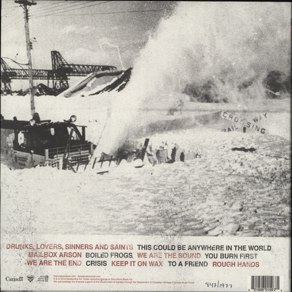 Alexisonfire Crisis - White Vinyl - RSD17 Canadian vinyl LP album (LP record)